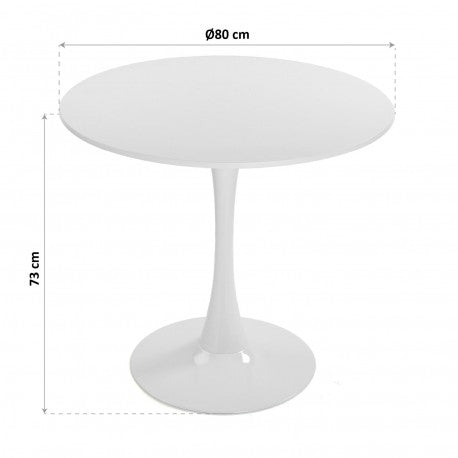 MESA TAURO 80x80x73 cm